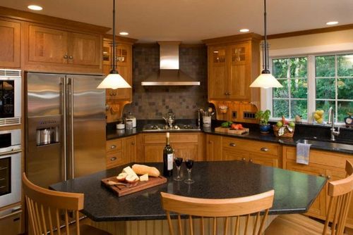 Кухонный гарнитур: для маленькой, большой кухни, расстановка, размеры шкафов,