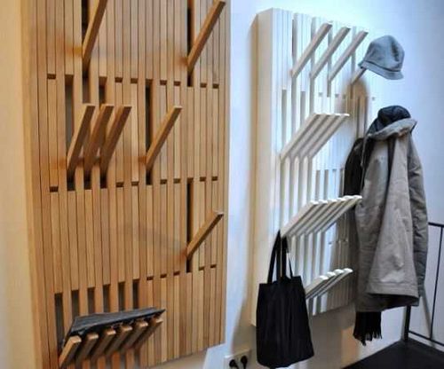 Настенные вешалки для прихожей, коридора: фото, деревянные, металлические, кованные
