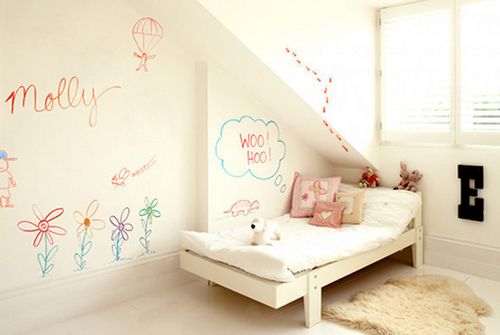 Обои для рисования мелом на стенах в детскую: инструкция по выбору, видео и фото