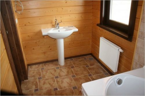 Отделка в ванной в деревянном доме: видео-инструкция как отделать, чем лучше, варианты, фото