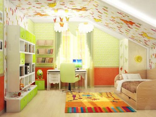 Детская в мансарде: выбор дизайна интерьера, мебели, особенности оформления мансардной комнаты для девочки подростка и мальчика, фото детских мансардных комнат