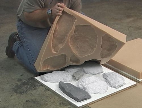 Искусственный камень своими руками, технология изготовления из гипси и цемента