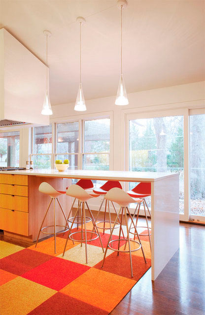 Яркий цвет стен на кухне: удачное решение в дизайне интерьера, выбираем между желтым, красным и оранжевым