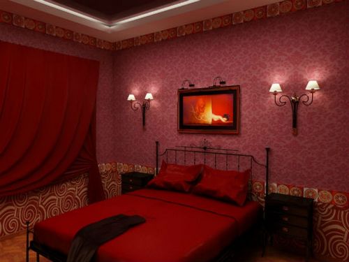 Красивая розовая спальня, как правильно подобрать цвет для стен? 25 ФОТО интерьеров в лиловых, бордовых, вишневых тонах, советы по оформлению спальни красной