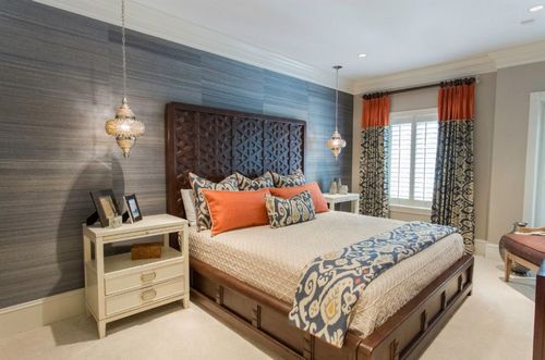 Марокканский стиль в интерьере спальни — от пуфов до декора
