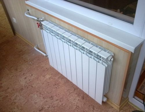 Батарея на балконе: вынос радиатора на лоджию, как провести отопление