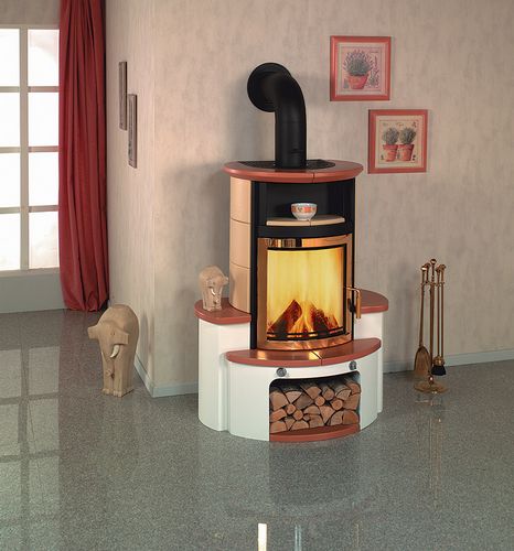Чугунная печь-камин (80 фото): модели с теплообменником и плитой Бавария, Бранденбург и другие