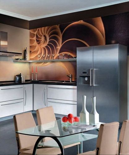 Дизайн кухни без верхних навесных шкафов (76 фото): кухня в интерьере
