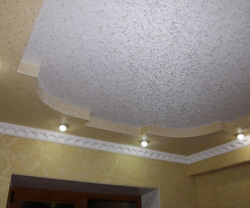 двухуровневые потолки из гипсокартона фото образцы