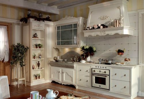 Интерьер кухни в стиле прованс: отделка, мебель, освещение