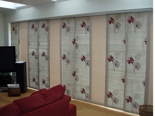 Японские шторы (51 фото): интерьер в этническом стиле
