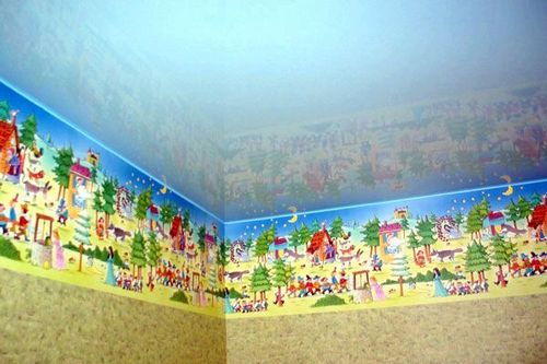 Как оформить натяжные потолки в детской комнате своими руками: видео и фото инструкция