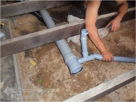 Как соединять канализационные трубы - соединение канализационных труб