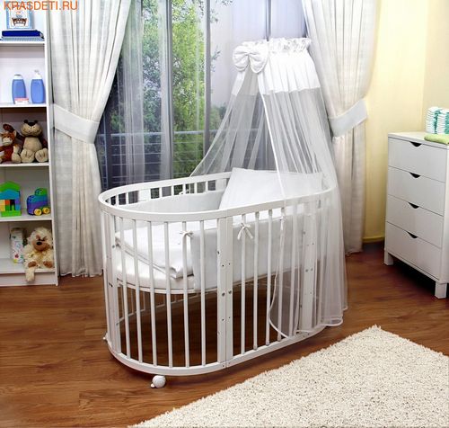Круглые кроватки для новорожденных (70 фото): детская кровать круглой формы и отзывы, постельное белье и размеры