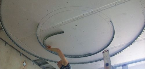 Круглый потолок из гипсокартона - особенности и порядок монтажа