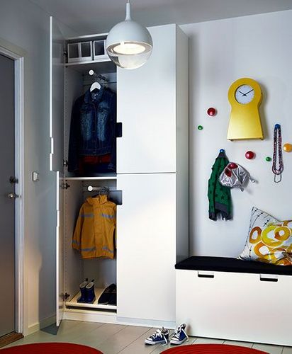 Мебель в прихожую от Ikea (51 фото): современные идеи дизайна 2018, корзины для зонтов и полки, подставки и скамейки, другие предметы интерьера коридора
