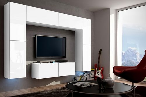 Модульные стенки для гостиной (49 фото): белая горка в зал, угловые шкафы и другие примеры модульной мебели, красивые варианты оформления гостиной