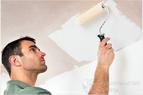 Покраска потолка из гипсокартона - как покрасить потолок из гипсокартона