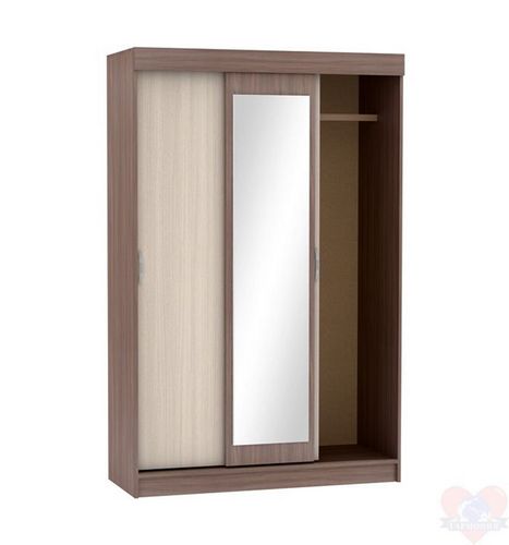 Шкаф-купе с зеркалом (84 фото): зеркальный шкаф венге с рисунками и наклейками Бася, замена зеркала