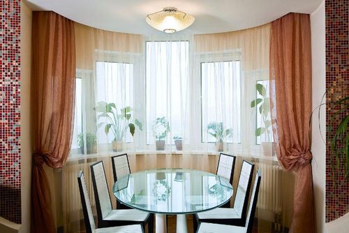 Шторы из вуали (60 фото): льняные модели из двух цветов для гостиной и зала, занавески на кухню