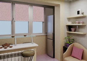 Совмещенная кухня с балконом: объединение лоджии с кухней, как соединить, фото