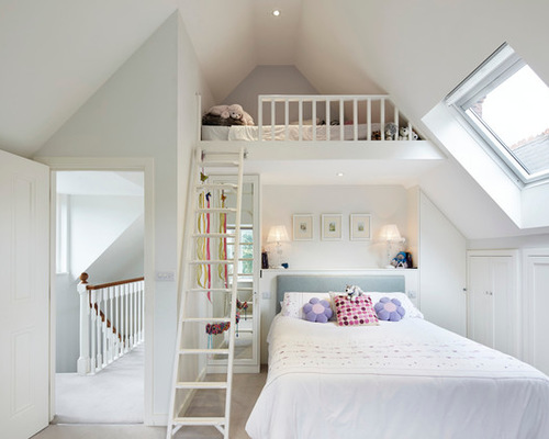 Спальня на мансарде (76 фото): дизайн интерьера мансардной спальни на чердаке