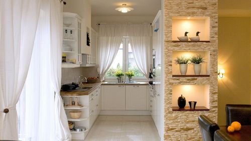 Стены на кухне варианты отделки (78 фото): отделочные материалы - штукатурка и другие