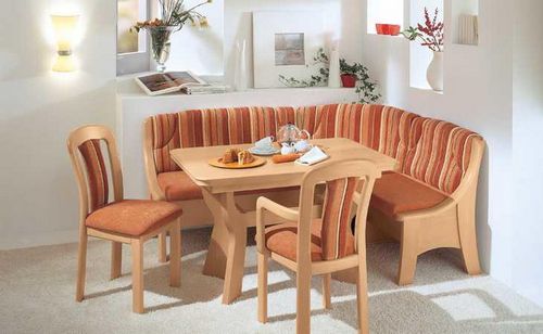 Уголок для кухни со столом: без стола, обеденный, со стульями, фото, кухонный, для маленькой, мягкий, мебель, видео