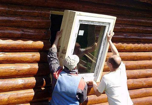 Установка стеклопакетов в деревянном доме своими руками